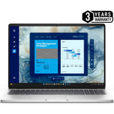 Dell Pro 16, Metallic Finish Laptop, 16" FHD+ IPS, Intel Core Ultra 7 processor 265U vPro, 16GB DDR5, 512GB M.2 NVMEe SSD, Intel Integrated Graphics - Platinum Silver (3 Years Warranty) | Dell Pro 16 PC16250 |